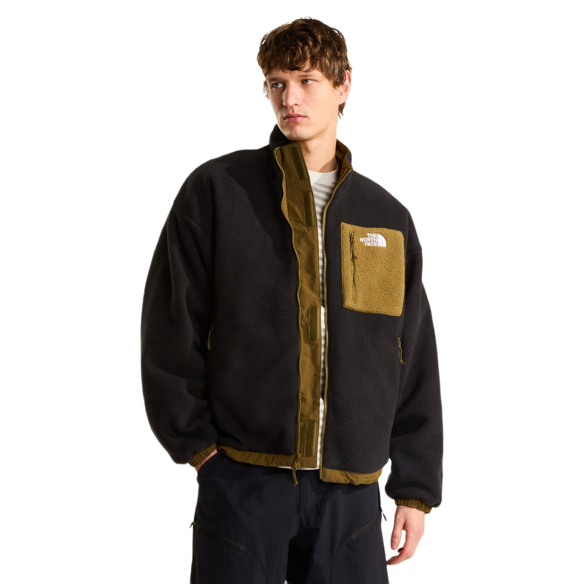 The North Face Men's Yumiori Reversible Fleece Jacket Caraway Seed/TNF Black / Small - 53 Degrees North