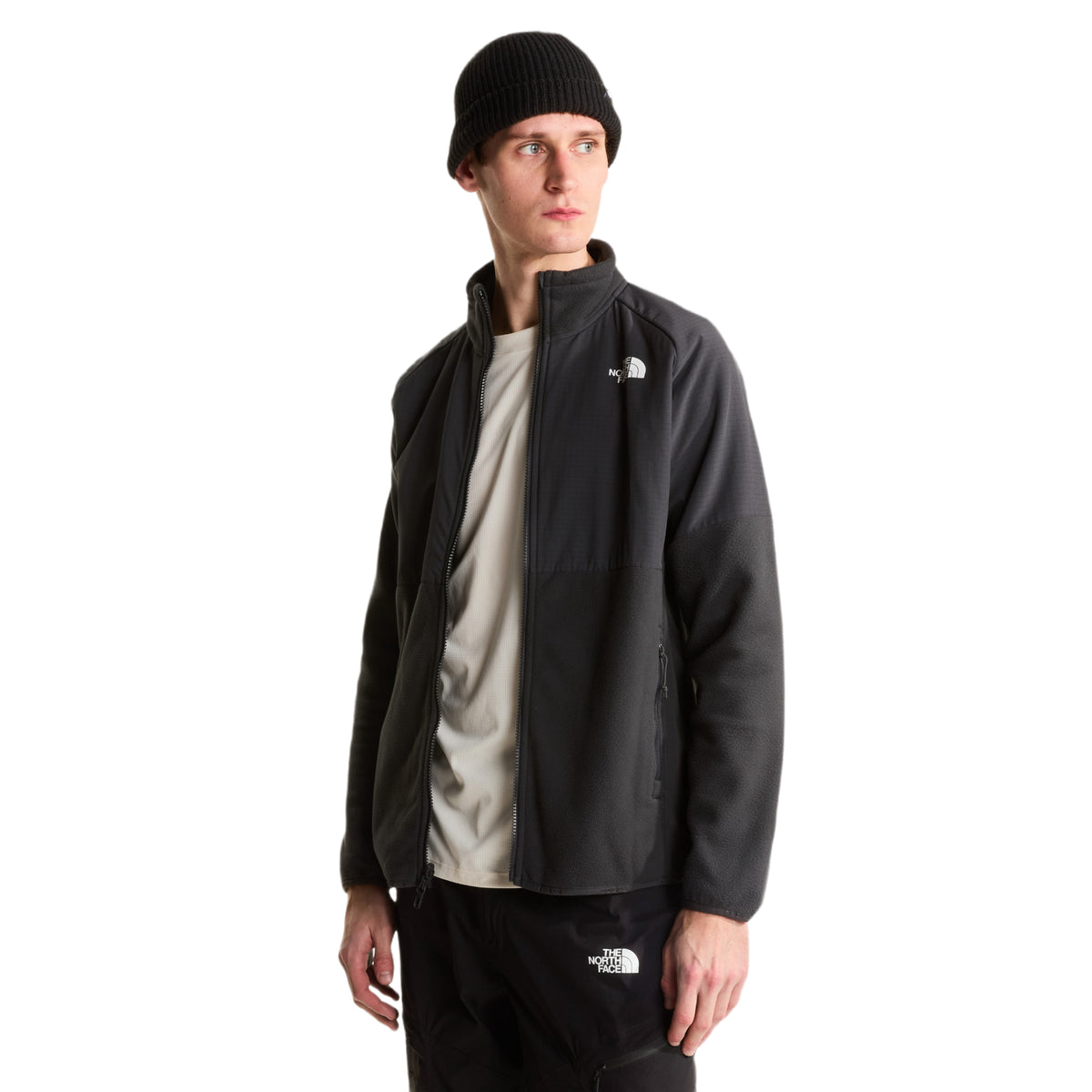 The North Face Men's Glacier Heavyweight Full-Zip Asphalt Grey/ TNF Black / Small - 53 Degrees North