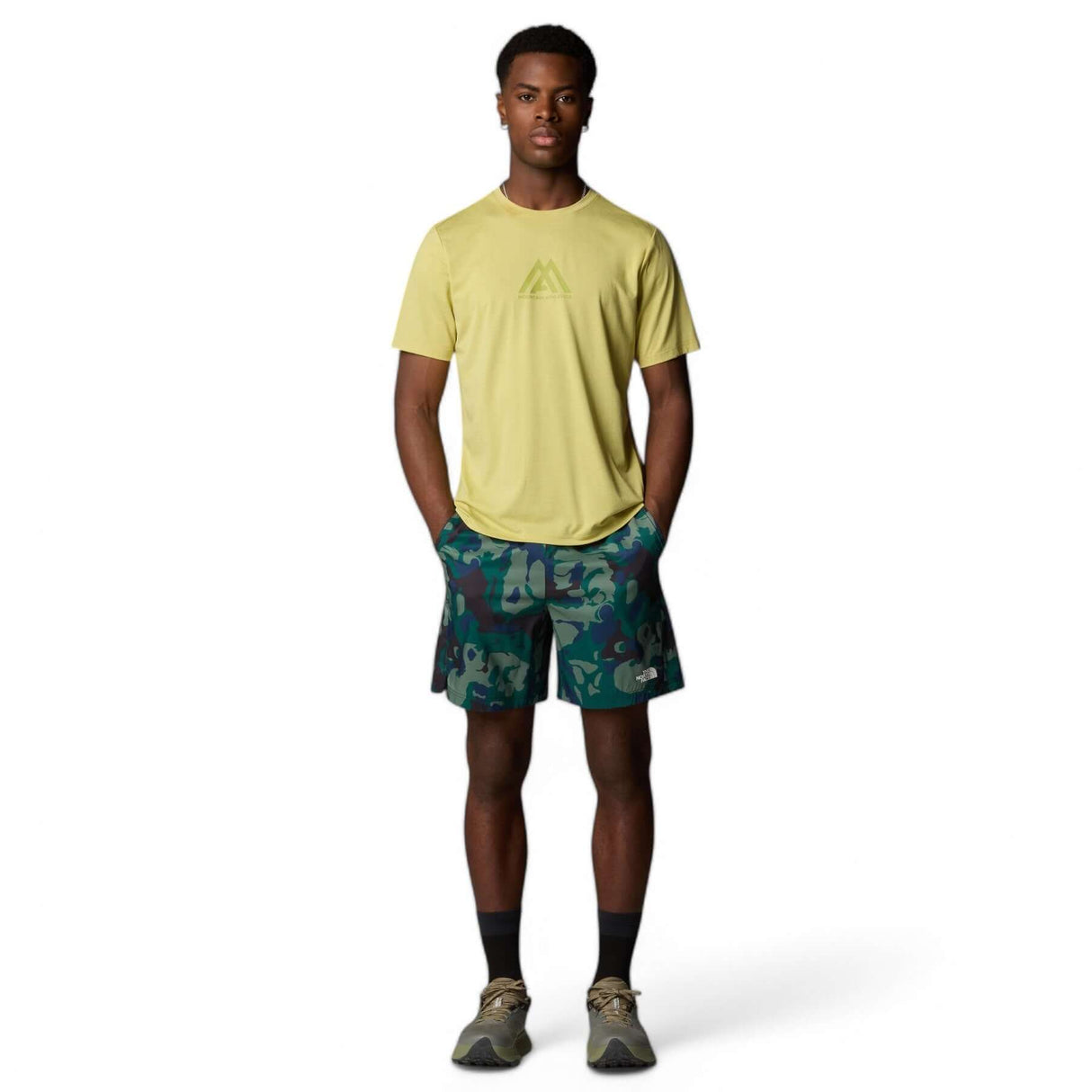The North Face Men's Mountain Athletics 24/7 7 Inch Shorts Deep Nori Light Show / Small-Deep Nori Light Show / Medium-Deep Nori Light Show / Large-Deep Nori Light Show / X-Large-TNF Black Light Show / Small #- 53 Degrees North 
