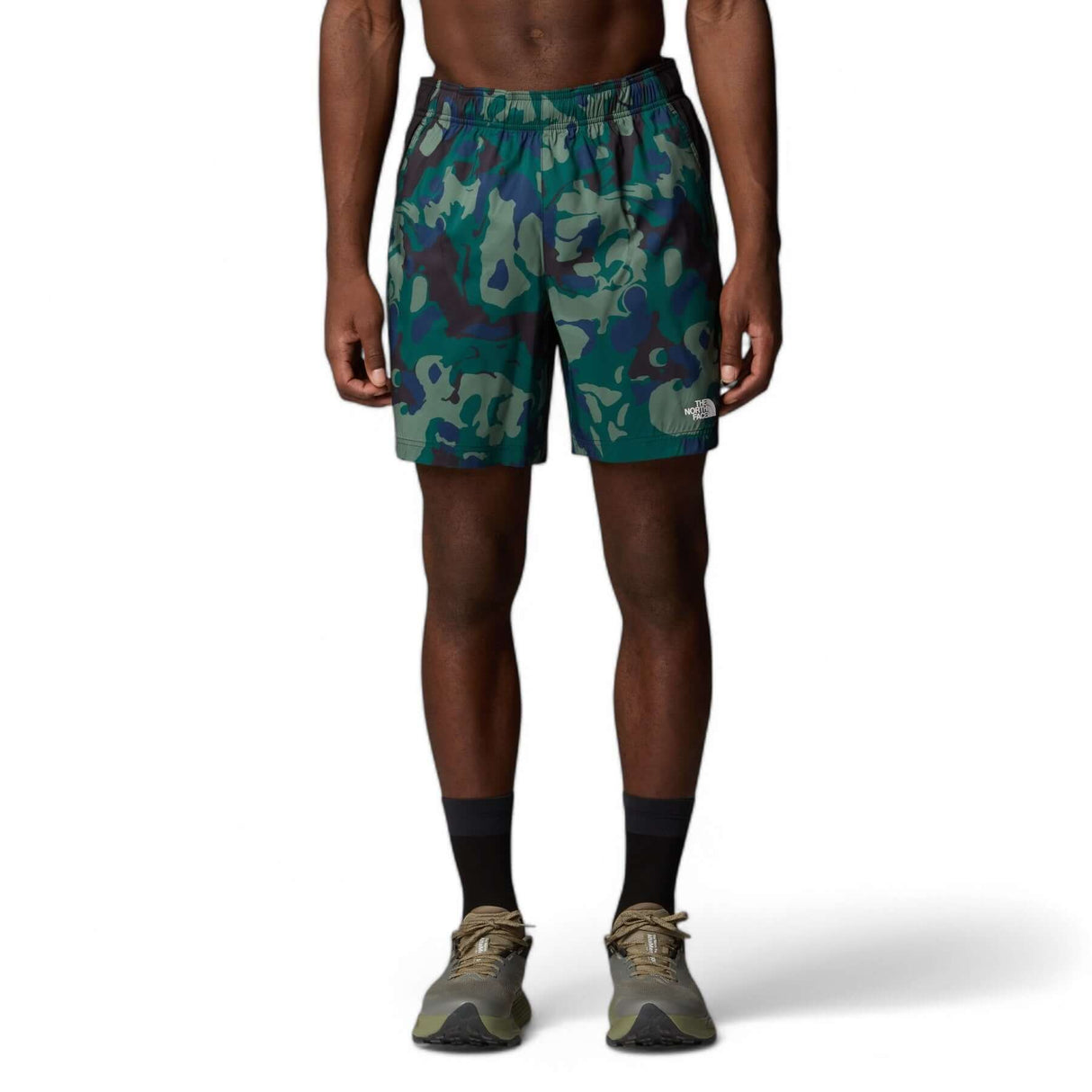 The North Face Men's Mountain Athletics 24/7 7 Inch Shorts Deep Nori Light Show / Small-Deep Nori Light Show / Medium-Deep Nori Light Show / Large-Deep Nori Light Show / X-Large-TNF Black Light Show / Small #- 53 Degrees North 