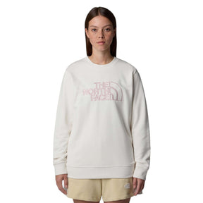 The North Face Women's Drew Peak Light Crew Sweater White Dune/Metal Pink / X-Small-White Dune/Metal Pink / Small-White Dune/Metal Pink / Medium-White Dune/Metal Pink / Large-White Dune/Metal Pink / X-Large #- 53 Degrees North 