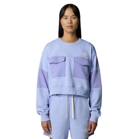 The North Face Women's Terry Oversized Cropped Crew Purple Mint / X-Small-Purple Mint / Small-Purple Mint / Medium-Purple Mint / Large #- 53 Degrees North 