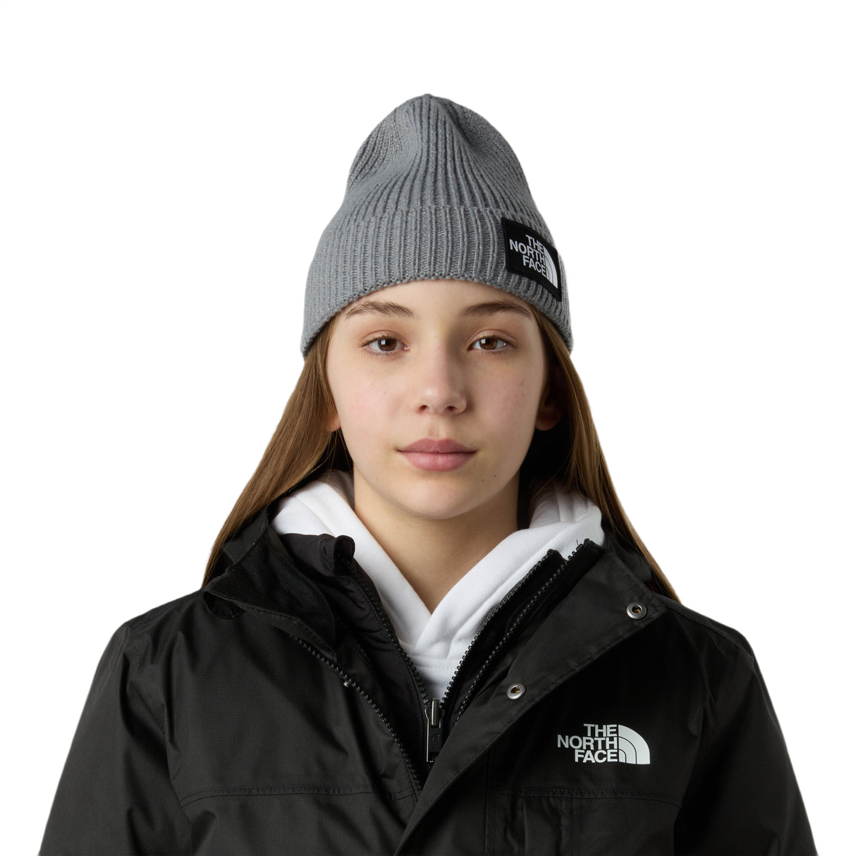 Kids' TNF Logo Box Cuffed Beanie