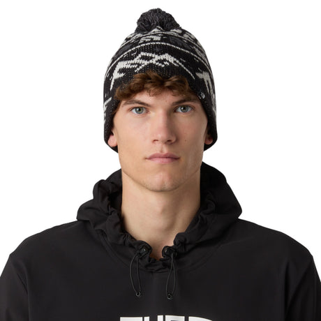 The North Face Cabin Ski Tuke Summit Gold Him Suit Jacquard Pom-TNF Black Jacquard/Pom #- 53 Degrees North 