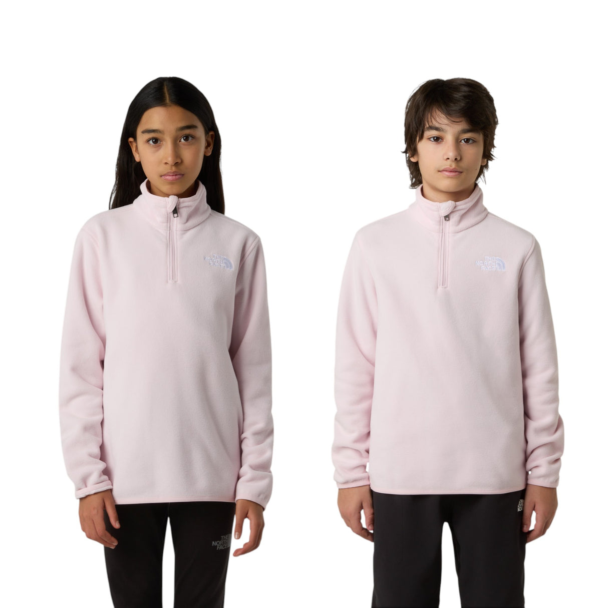 The North Face Teen Glacier 1/4 Zip Pullover TNF Black / Age 5-6-TNF Black / Age 7-8-TNF Black / Age 9-10-TNF Black / Age 11-12-TNF Black / Age 14-16 #- 53 Degrees North 