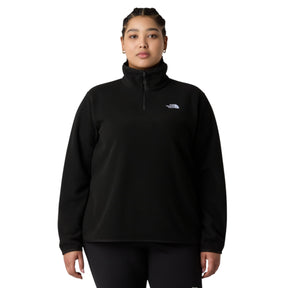 The North Face Women's Plus Glacier Fleece 1/4 Zip Jacket Space / 1X-Space / 2X-Space / 3X #- 53 Degrees North 