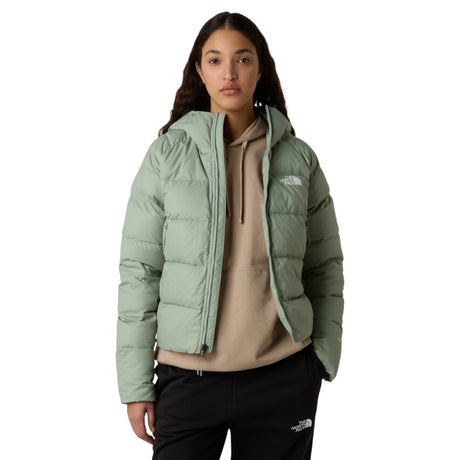 The North Face Women's Hyalite Down Hooded Jacket Slate Moss / X-Small-Slate Moss / Small-Slate Moss / Medium-Slate Moss / Large-Slate Moss / X-Large #- 53 Degrees North 