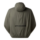 The North Face Men's TNF Red Box Packable Hooded Wind Jacket New Taupe Green / Small - 53 Degrees North