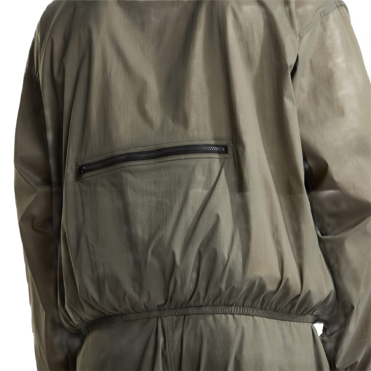 The North Face Men's TNF Red Box Packable Hooded Wind Jacket New Taupe Green / Small - 53 Degrees North