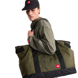 The North Face Men's TNF Red Box Packable Hooded Wind Jacket New Taupe Green / Small - 53 Degrees North