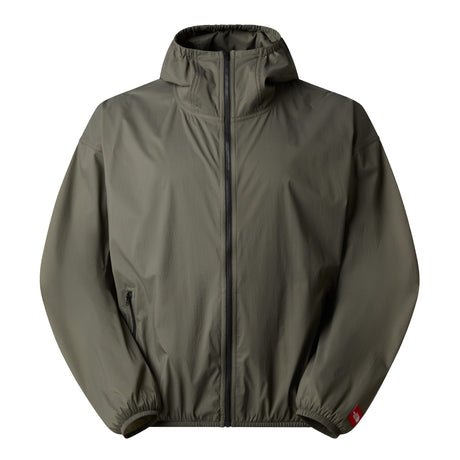 The North Face Men's TNF Red Box Packable Hooded Wind Jacket New Taupe Green / Small - 53 Degrees North
