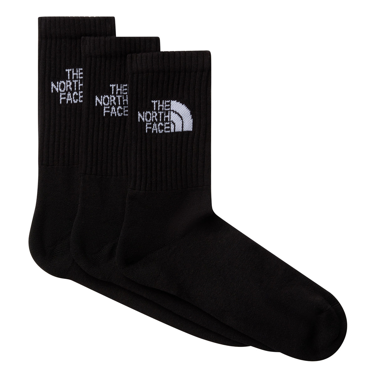 The North Face Everyday Standard Crew Socks - 3 Pack TNF Black / Medium - 53 Degrees North
