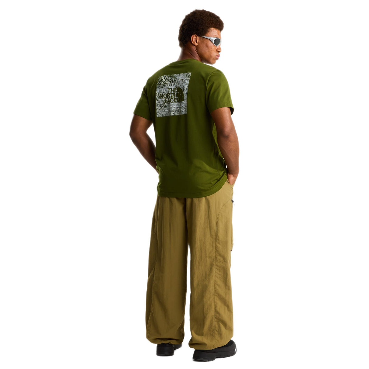 The North Face Men's Box NSE Celebration T-Shirt Woodland Green / Small-Woodland Green / Medium-Woodland Green / Large-Woodland Green / X-Large-Woodland Green / XX-Large #- 53 Degrees North 