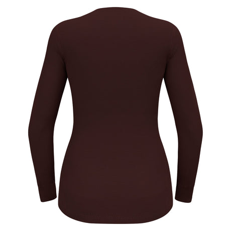 ODLO Women's Active Warm Eco Baselayer Top Fudge / X-Small-Fudge / Small-Fudge / Medium-Fudge / Large-Fudge / X-Large #- 53 Degrees North 