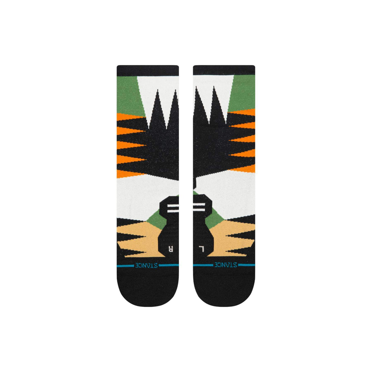 Stance Comb Through Ultra Crew Socks Green / Medium (UK 5.5-8)-Green / Large (UK 8.5-11.5) #- 53 Degrees North 