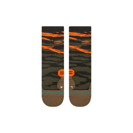 Stance Primal Light Crew Socks Olive / Medium (UK 5.5-8)-Olive / Large (UK 8.5-11.5) #- 53 Degrees North 