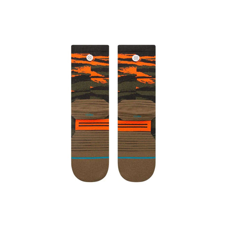 Stance Primal Light Crew Socks Olive / Medium (UK 5.5-8)-Olive / Large (UK 8.5-11.5) #- 53 Degrees North 