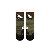 Stance Mid Wool Crew Socks Black / Medium (UK 5.5-8)-Black / Large (UK 8.5-11.5)-Black/Red / Medium (UK 5.5-8)-Black/Red / Large (UK 8.5-11.5)-Olive / Medium (UK 5.5-8) #- 53 Degrees North 