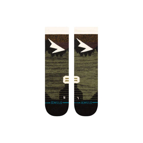 Stance Mid Wool Crew Socks Black / Medium (UK 5.5-8)-Black / Large (UK 8.5-11.5)-Black/Red / Medium (UK 5.5-8)-Black/Red / Large (UK 8.5-11.5)-Olive / Medium (UK 5.5-8) #- 53 Degrees North 