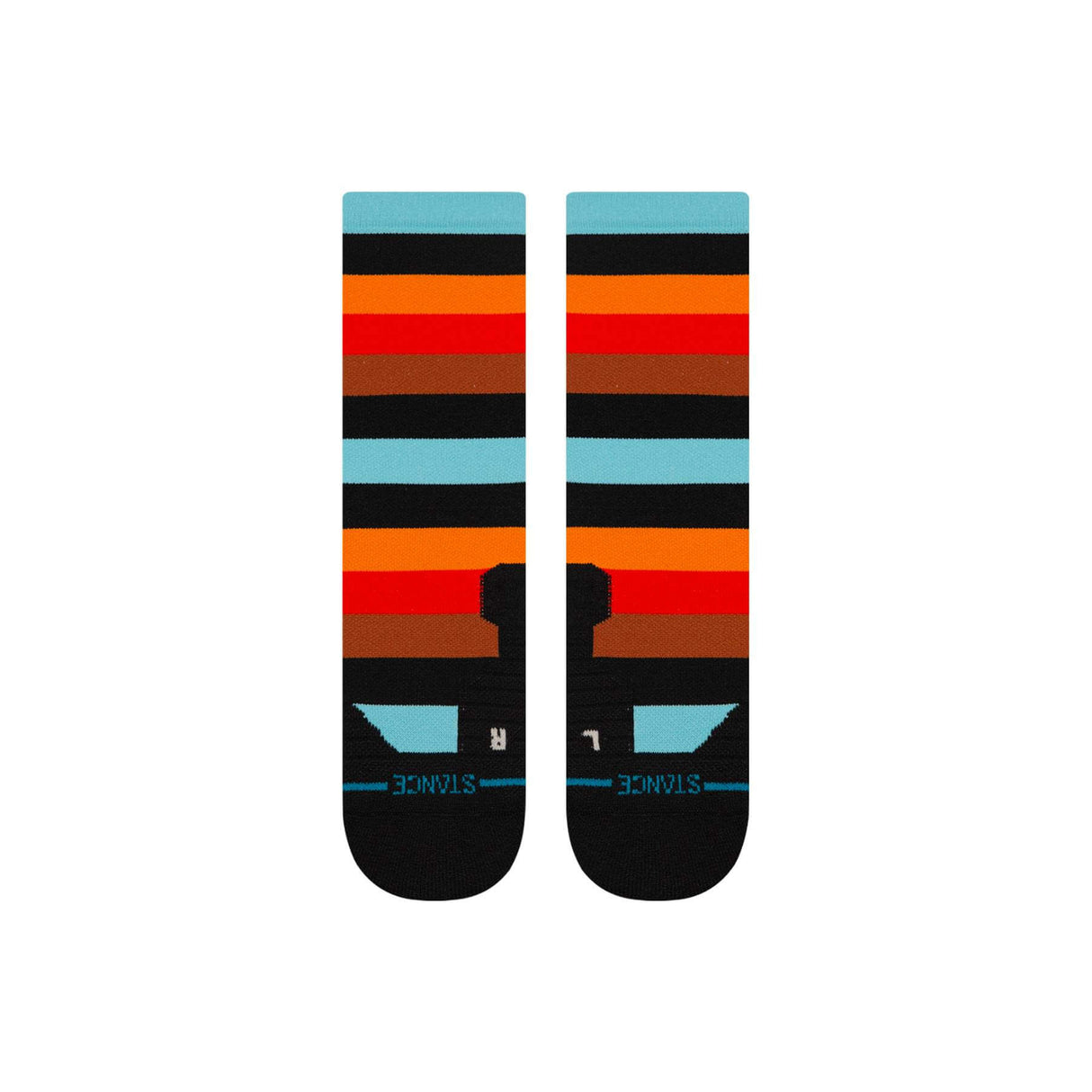 Stance Electric Ave Mid Crew Socks Multi / Medium (UK 5.5-8)-Multi / Large (UK 8.5-11.5) #- 53 Degrees North 