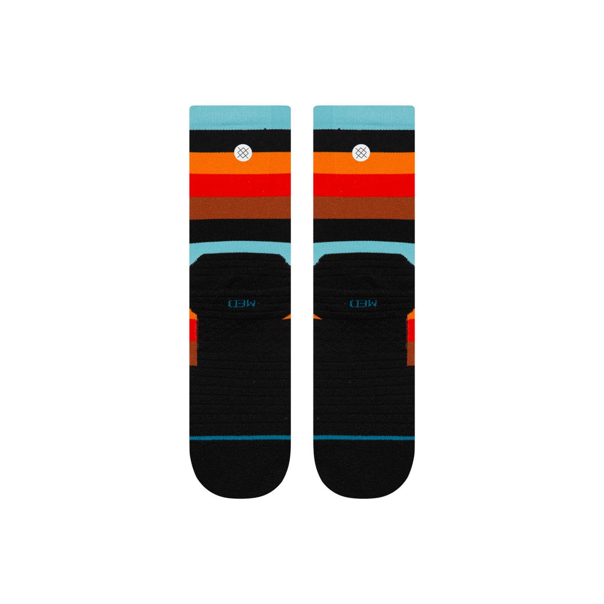 Stance Electric Ave Mid Crew Socks Multi / Medium (UK 5.5-8)-Multi / Large (UK 8.5-11.5) #- 53 Degrees North 