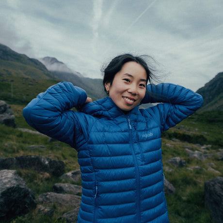 Rab Women's Microlight Alpine Hooded Jacket Dark Bluebird / X-Small - 53 Degrees North