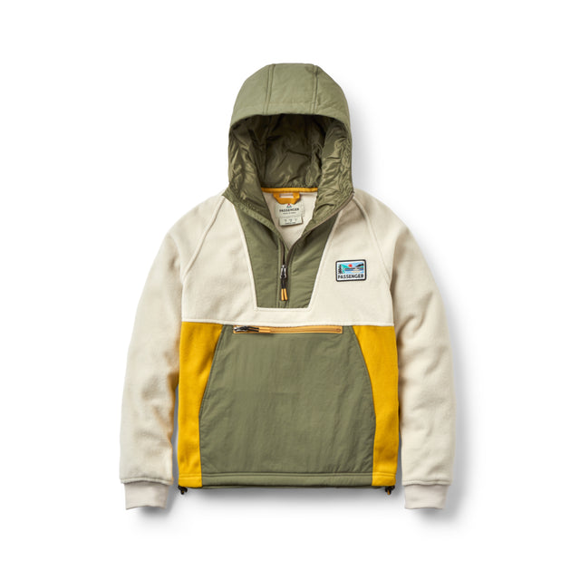 Passenger Women's Alexander 2.0 Recycled Hooded Polar Fleece Vintage White / X-Small-Vintage White / Small-Vintage White / Medium-Vintage White / Large-Vintage White / X-Large #- 53 Degrees North 