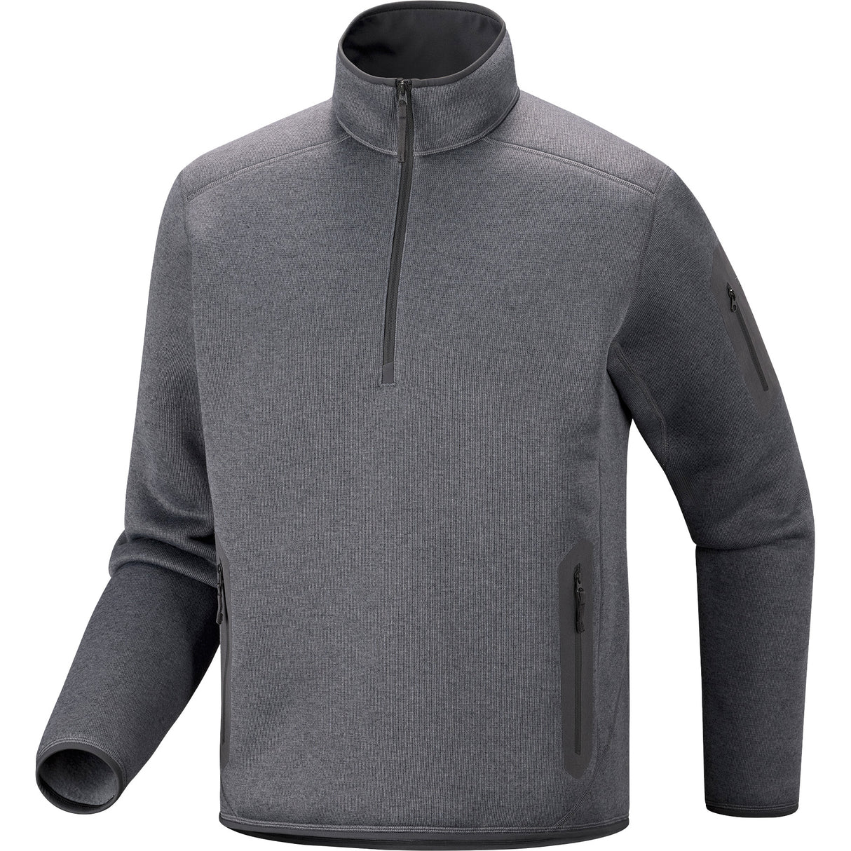Arc'teryx Men's Covert 1/2 Zip Black Heather / Small - 53 Degrees North
