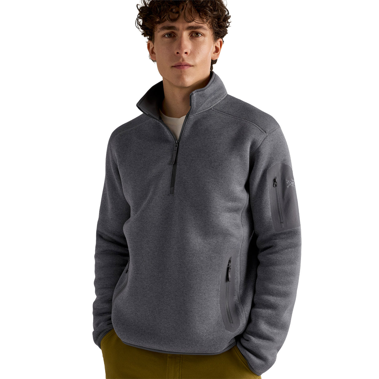 Arc'teryx Men's Covert 1/2 Zip Black Heather / Small - 53 Degrees North