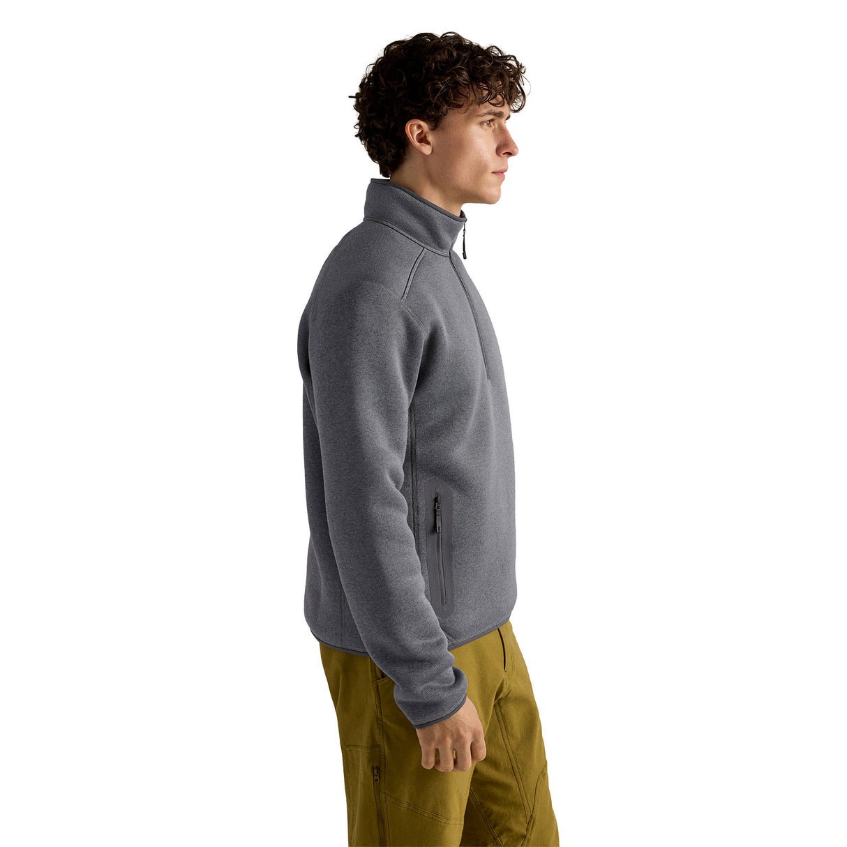 Arc'teryx Men's Covert 1/2 Zip Black Heather / Small - 53 Degrees North