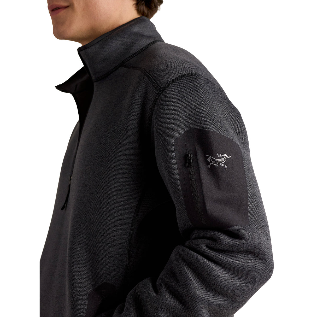 Arc'teryx Men's Covert 1/2 Zip Black Heather / Small - 53 Degrees North