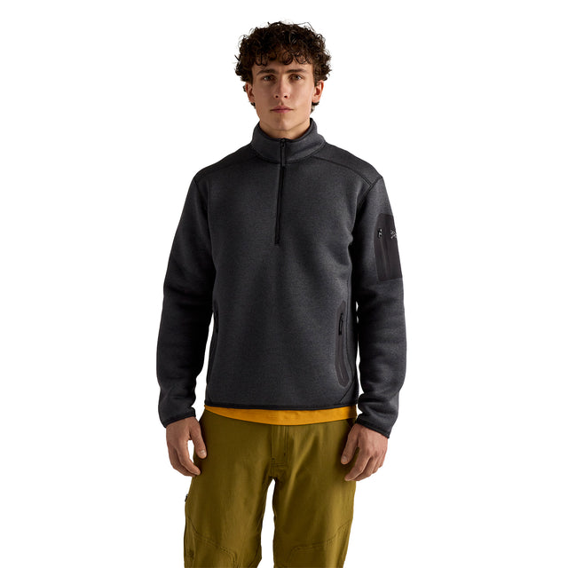 Arc'teryx Men's Covert 1/2 Zip Black Heather / Small - 53 Degrees North