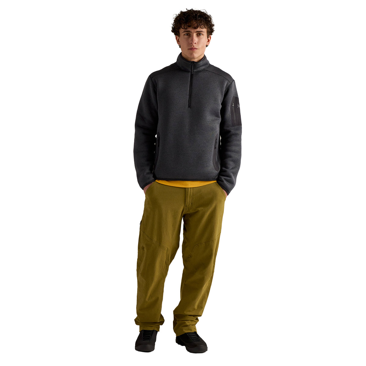 Arc'teryx Men's Covert 1/2 Zip Black Heather / Small - 53 Degrees North