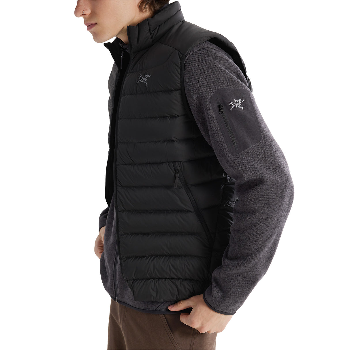 Arc'teryx Men's Covert Cardigan Black Heather / Small-Black Heather / Medium-Black Heather / Large-Black Heather / X-Large-Black Heather / XX-Large - 53 Degrees North 