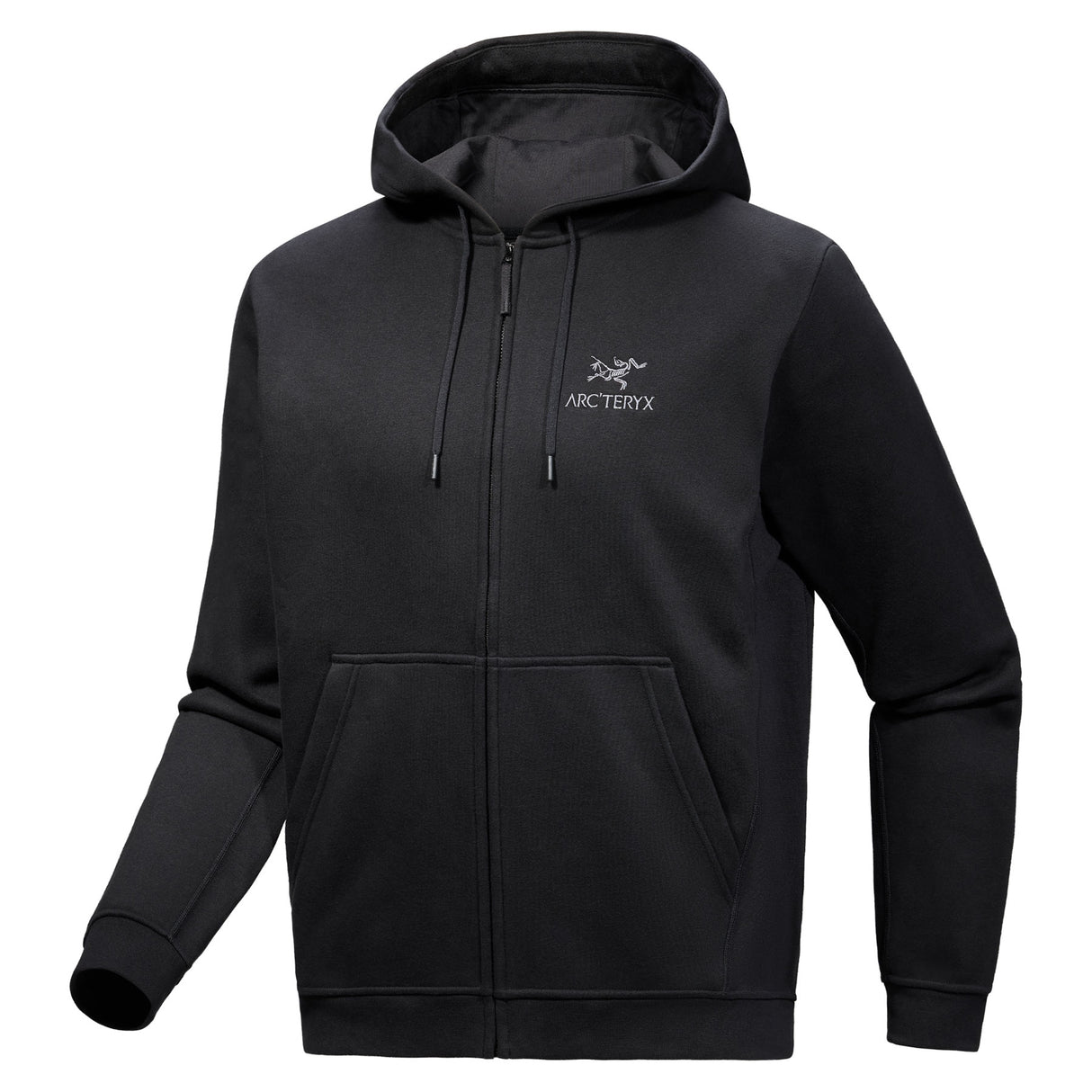 Arc'teryx Men's Emblem Fleece Full Zip Hoodie Black / Small-Black / Medium-Black / Large-Black / X-Large - 53 Degrees North 