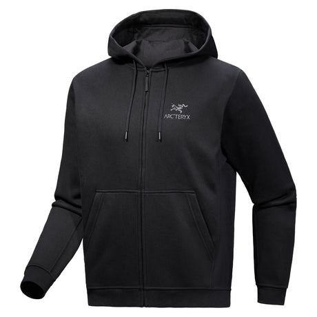 Arc'teryx Men's Emblem Fleece Full Zip Hoodie Black / Small-Black / Medium-Black / Large-Black / X-Large - 53 Degrees North 