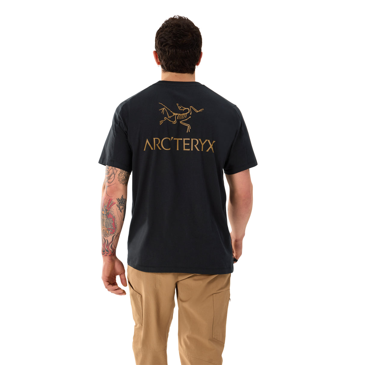 Arc'teryx Men's Kragg SL Cotton Bird Word Short Sleeve Tee 24K Black / Small - 53 Degrees North