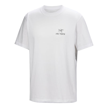 Arc'teryx Men's Kragg SL Cotton Bird Word T-Shirt Alpine Blue/Stone Red / Small-Alpine Blue/Stone Red / Medium-Alpine Blue/Stone Red / Large-Alpine Blue/Stone Red / X-Large-24K Black / Small - 53 Degrees North 