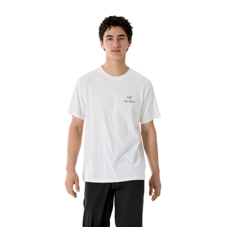 Arc'teryx Men's Kragg SL Cotton Bird Word T-Shirt Alpine Blue/Stone Red / Small-Alpine Blue/Stone Red / Medium-Alpine Blue/Stone Red / Large-Alpine Blue/Stone Red / X-Large-24K Black / Small - 53 Degrees North 