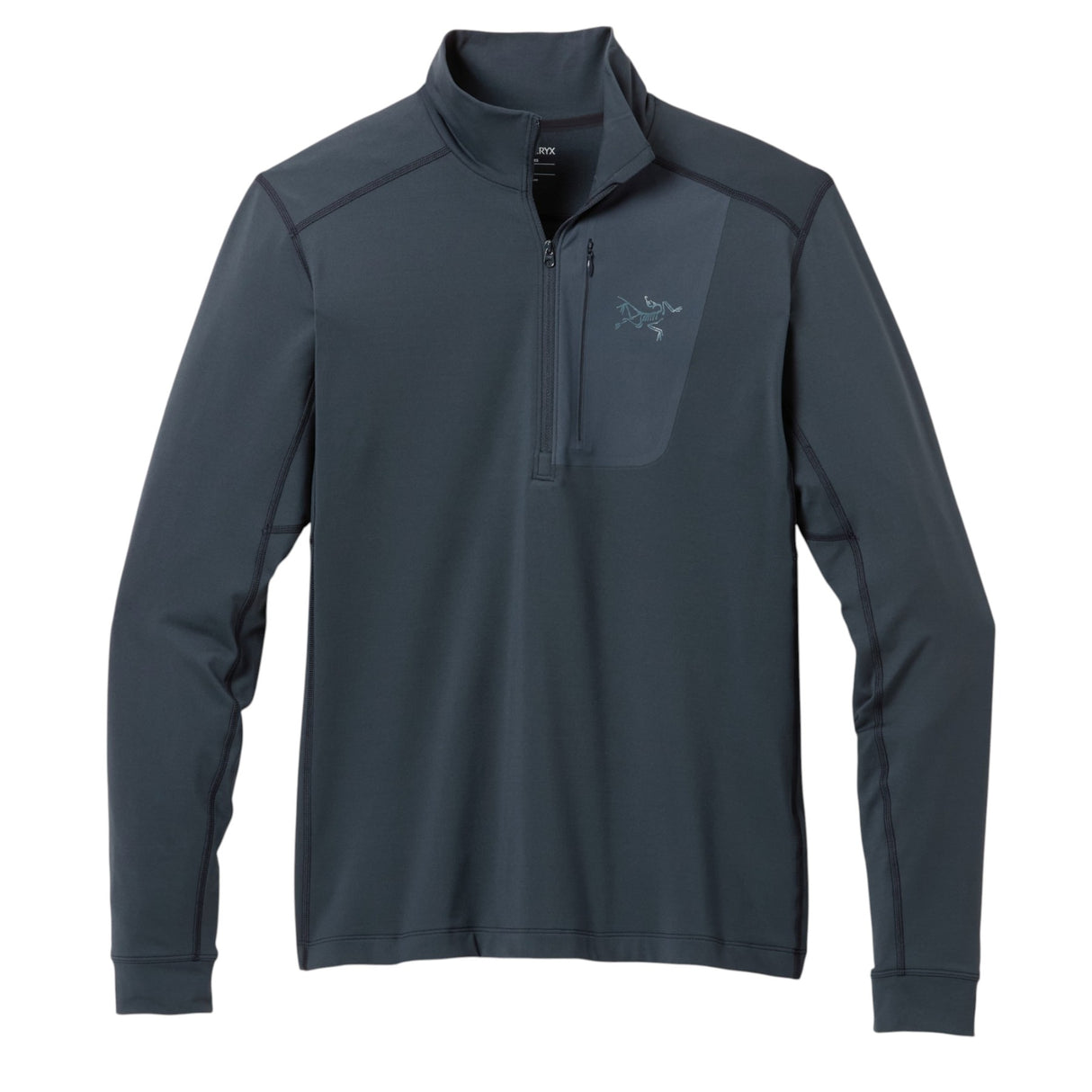 Arc'teryx Men's Rho LT Zip Neck Black Sapphire / Small-Black Sapphire / Medium-Black Sapphire / Large-Black Sapphire / X-Large - 53 Degrees North 