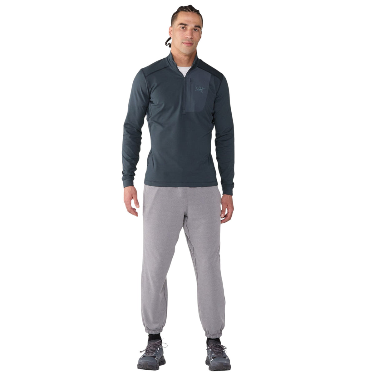 Arc'teryx Men's Rho LT Zip Neck Black Sapphire / Small-Black Sapphire / Medium-Black Sapphire / Large-Black Sapphire / X-Large - 53 Degrees North 