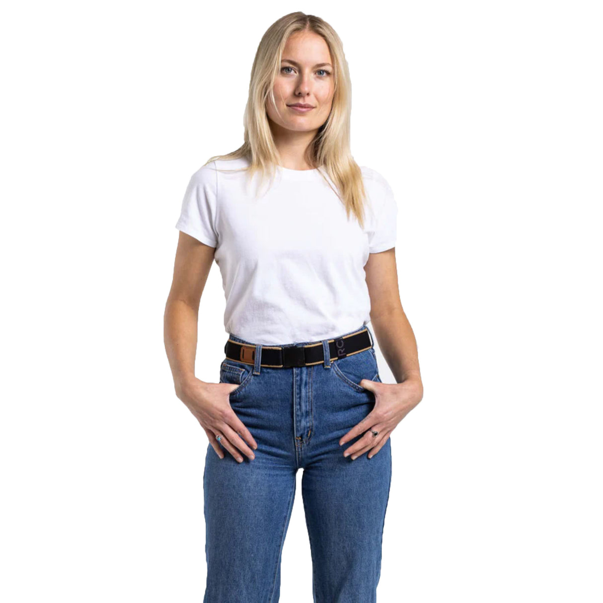 Arcade Blackwood Belt Black/Sand - 53 Degrees North 