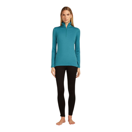 Icebreaker Women's 200 Oasis Long Sleeve Half Zip Topaz / X-Small-Topaz / Small-Topaz / Medium-Topaz / Large-Topaz / X-Large #- 53 Degrees North 