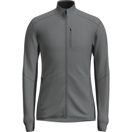 Icebreaker Men's Descender Long Sleeve Zip Jacket Jet Heather/Black / Small-Jet Heather/Black / Medium-Jet Heather/Black / Large-Jet Heather/Black / X-Large-Jet Heather/Black / XX-Large #- 53 Degrees North 