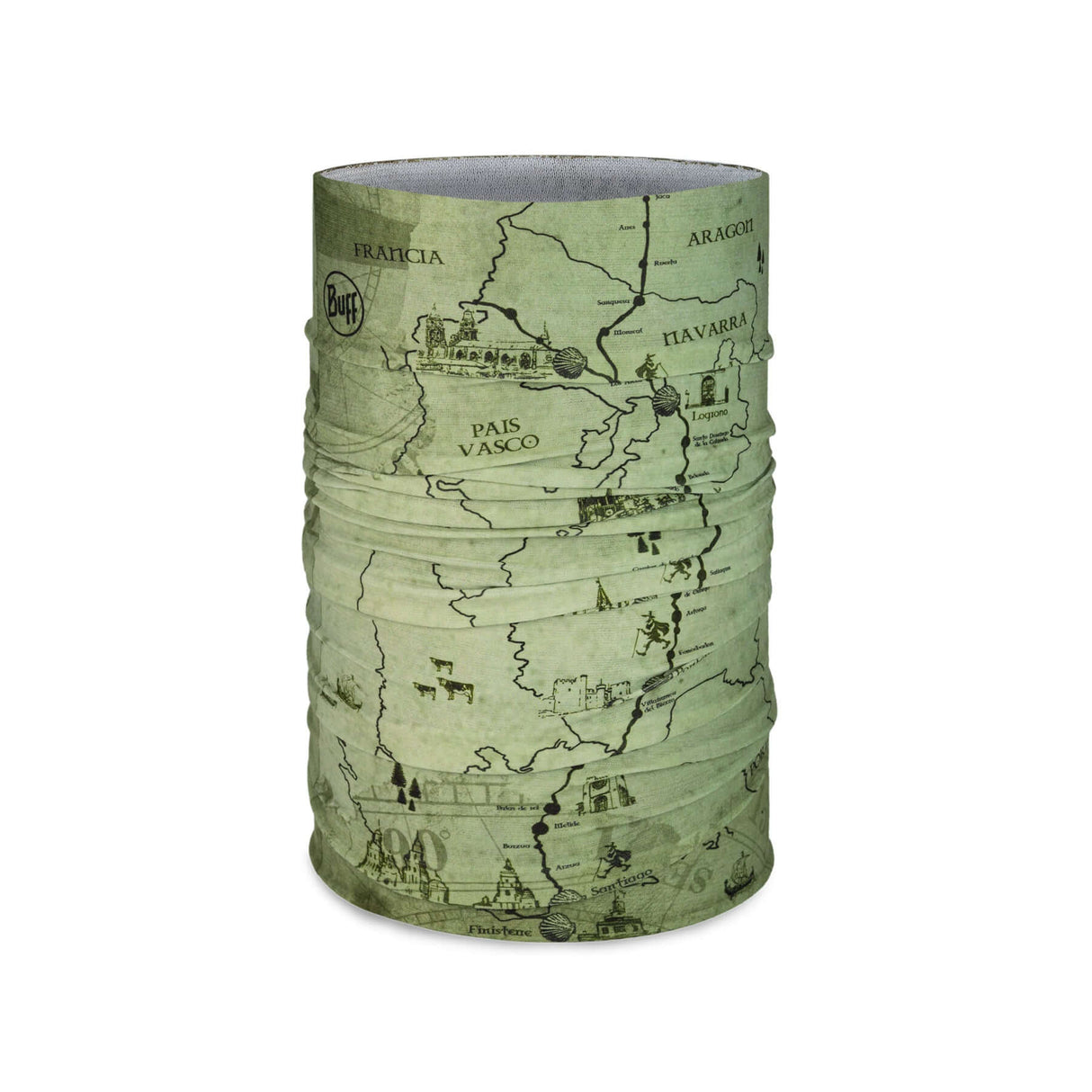 BUFF Coolnet UV Neckwear Camino Frances #- 53 Degrees North 