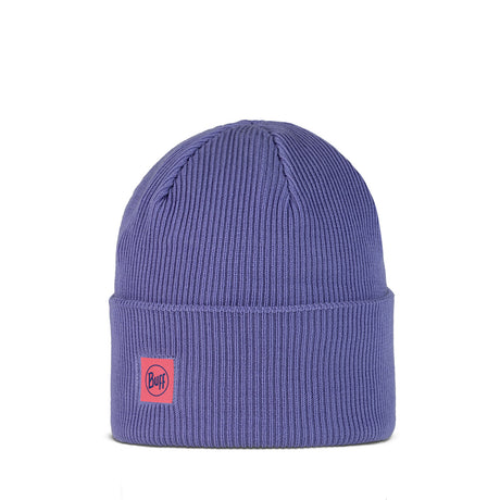 BUFF Crossknit Beanie Hat Solid Black-Solid Light Grey-Night Blue-Iris - 53 Degrees North 