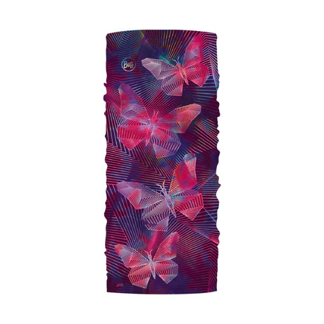 BUFF Kids' Original EcoStretch Neckwear High Mountain Blue-Rido Black-Niwo Blue-Chrysta Pink - 53 Degrees North 