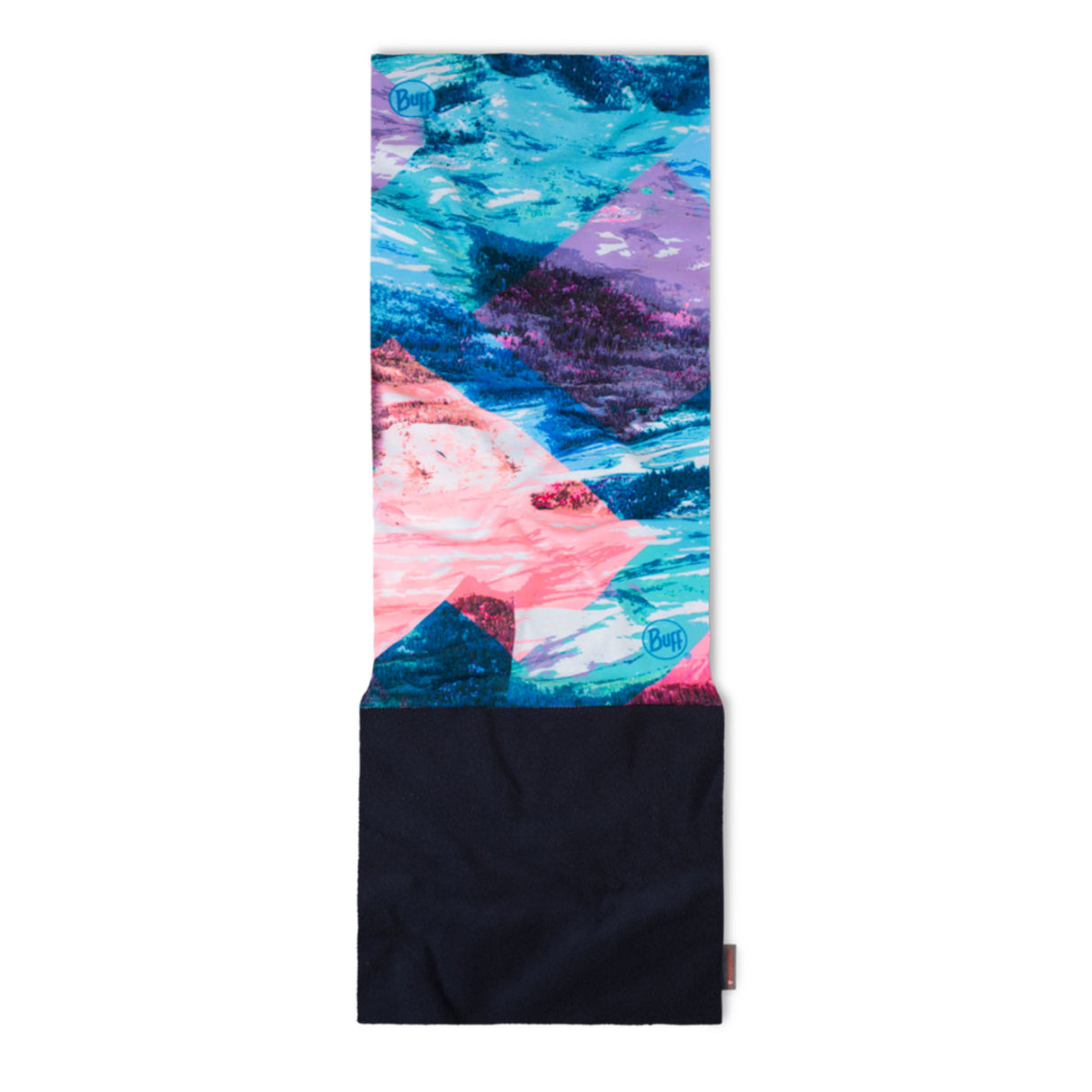 BUFF Kids' Polar Neck Gaiter Izzly Multi-Lalau Tulip Pink-Water-Damisar Multi-Chrysta Purple - 53 Degrees North 