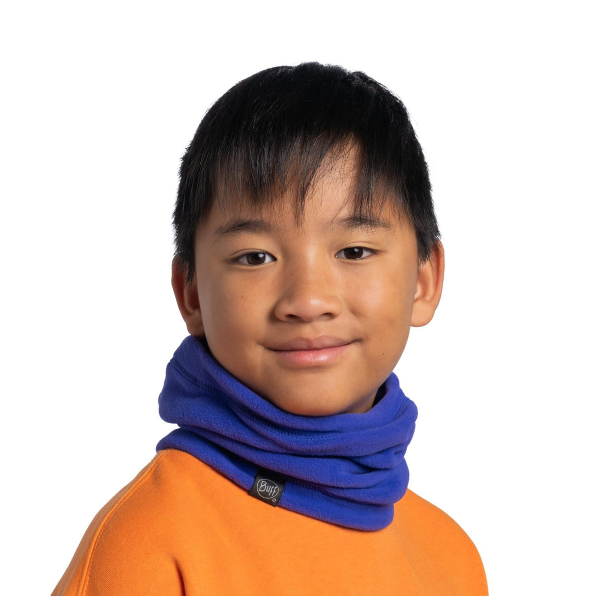 BUFF Kids' Polar Neckwarmer Solid Ultramarine - 53 Degrees North 