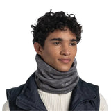 BUFF Merino Heavyweight Neck Warmer Solid Black - 53 Degrees North